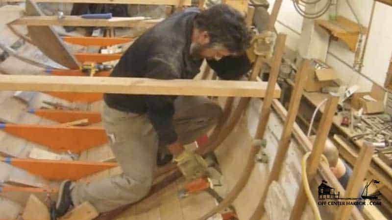 VIDEO: Steam Bending Oak Frames - Wooden Boat Building 