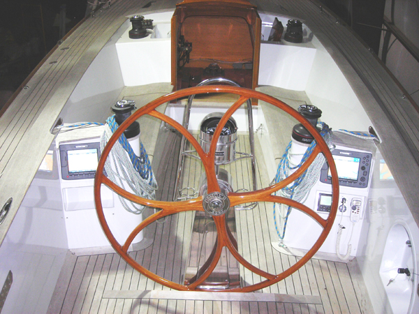 Wooden Boat Steering Wheel