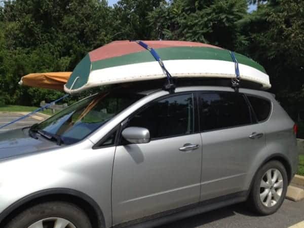 Our Nutshell Pram MAYA on the Roof Racks - OffCenterHarbor.com