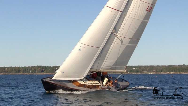video: lark, a spirit of tradition sailboat from brooklin