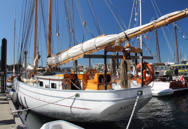 Stern of Alcyone - Victoria Classic Boat Festival