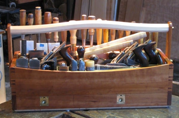 boat builder's custom toolbox finished