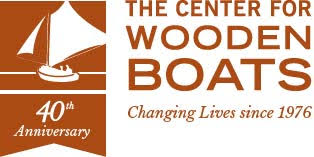 Center for wooden boats 40th anniversary logo