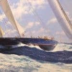 Steven Dews' 'VESHEDA' shows massive racing yachts sailing