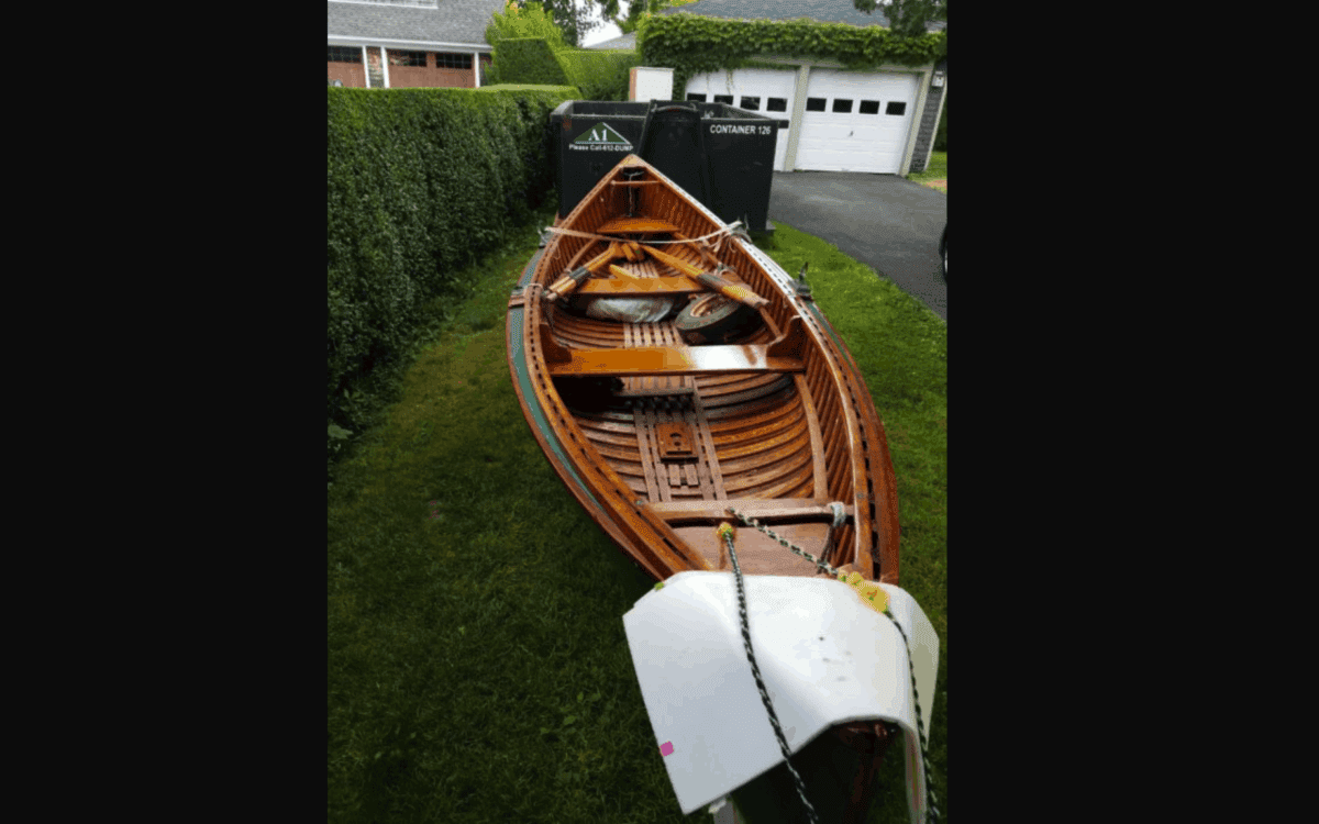 SOLD - 16' 1957 Old Town Rowing Canoe - OffCenterHarbor.com