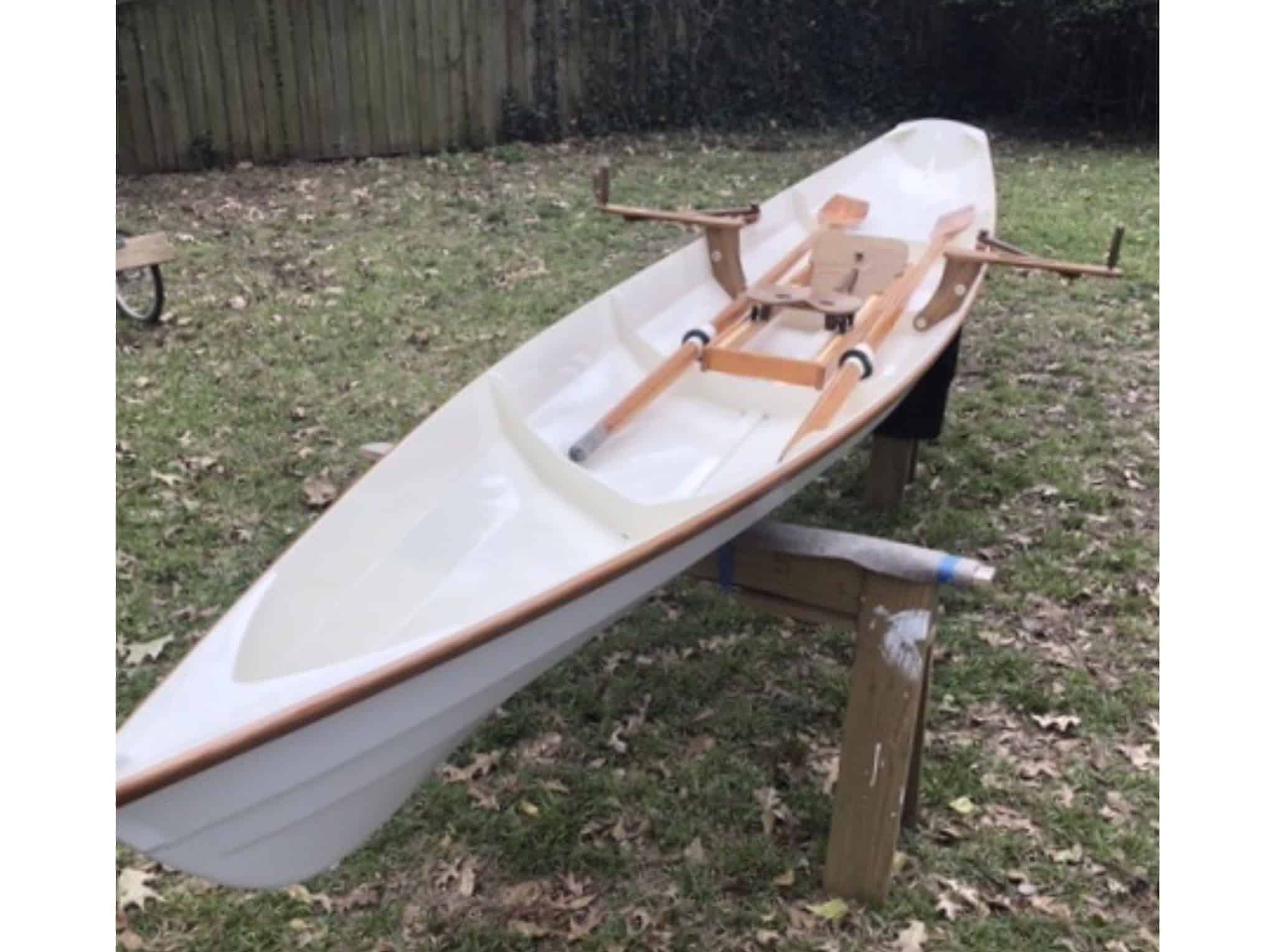 Custom sliding seat lapstrake rowing wherry good boats for sale 5